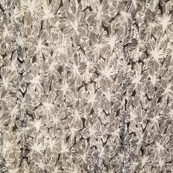 Black & White Stretch Layered Skirt Comfortable Floral Skirt Women's Size L - Picture 3 of 7